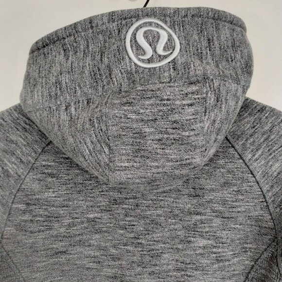 Lululemon Scuba Hoodie Size 2 Gray Full Zip Fitted Pockets Hooded Gym Athletic - Picture 10 of 12